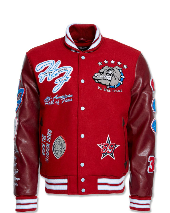 Jordan Craig Canton Red Varsity Jacket (hall Of Fame)