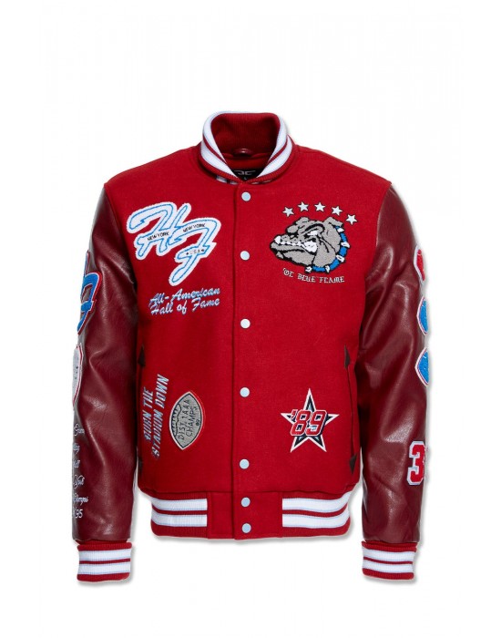 Jordan Craig Canton Red Varsity Jacket (hall Of Fame)