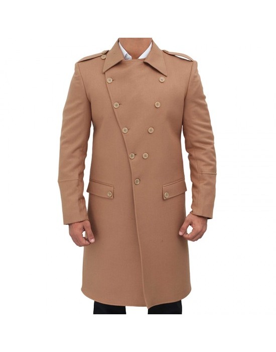 Joseph Men’s Light Brown Wool Coat