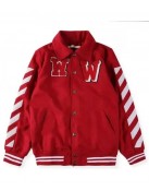 Justin Bieber Red Varsity Jacket