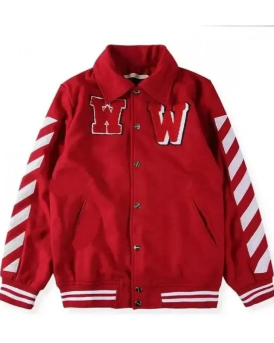 Justin Bieber Red Varsity Jacket Justin Bieber Red Varsity Jacket