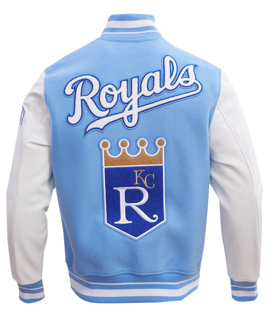 Kansas City Royals Retro Classic Blue Wool Varsity Jacket Kansas City Royals Retro Classic Blue Wool Varsity Jacket