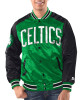 Kelly Green/Black Boston Celtics Renegade Varsity Satin Jacket Kelly Green/Black Boston Celtics Renegade Varsity Satin Jacket