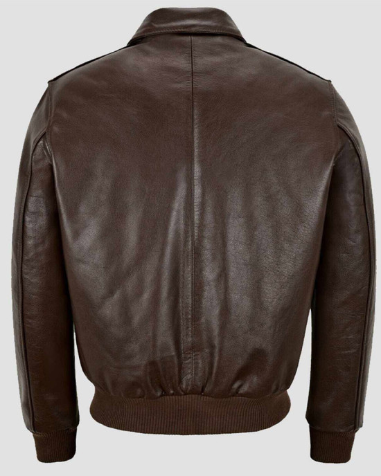 Kendall Jenner Brown Bomber Leather Jacket Kendall Jenner Brown Bomber Leather Jacket