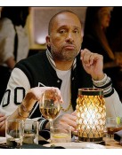 Kenya Barris Blackaf Black and White Letterman Jacket