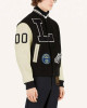 Kenya Barris Blackaf Black and White Letterman Jacket Kenya Barris Blackaf Black and White Letterman Jacket