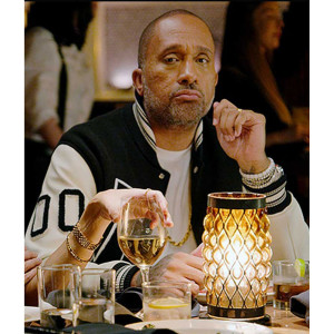 Kenya Barris Blackaf Black and White Varsity Jacket