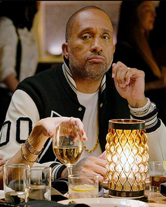 Kenya Barris Blackaf Black and White Varsity Jacket Kenya Barris Blackaf Black and White Varsity Jacket