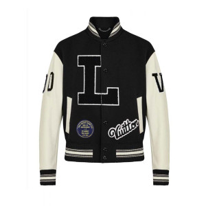 Kenya Barris Blackaf Black and White Varsity Jacket