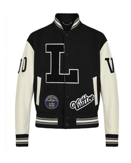 Kenya Barris Blackaf Black and White Varsity Jacket Kenya Barris Blackaf Black and White Varsity Jacket