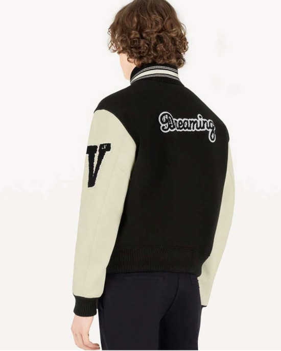 Kenya Barris Blackaf Black and White Varsity Jacket Kenya Barris Blackaf Black and White Varsity Jacket