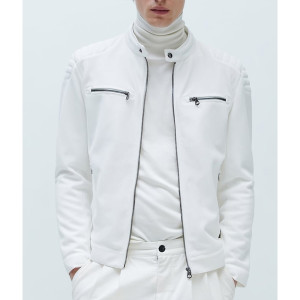 Kevin Kreider Bling Empire S03 White Leather Jacket