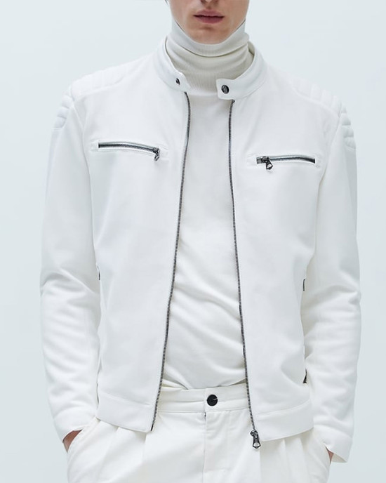 Kevin Kreider Bling Empire S03 White Leather Jacket Kevin Kreider Bling Empire S03 White Leather Jacket