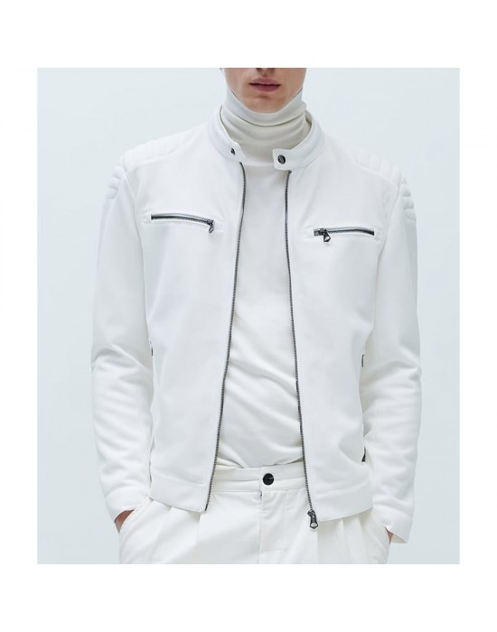 Kevin Kreider Bling Empire S03 White Leather Jacket