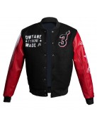 L3GACY Dwyane Wade Black & Red Letterman Jacket