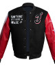 L3GACY Dwyane Wade Black & Red Letterman Jacket L3GACY Dwyane Wade Black & Red Letterman Jacket