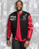 L3GACY Dwyane Wade Black & Red Letterman Jacket L3GACY Dwyane Wade Black & Red Letterman Jacket