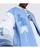 LA Baby Blue Wool Varsity Jacket LA Baby Blue Wool Varsity Jacket