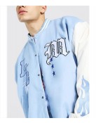 LA Baby Blue Wool Varsity Jacket