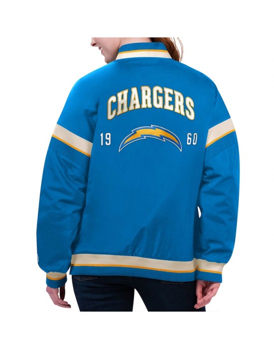 LA Chargers Tournament Powder Blue Varsity Jacket