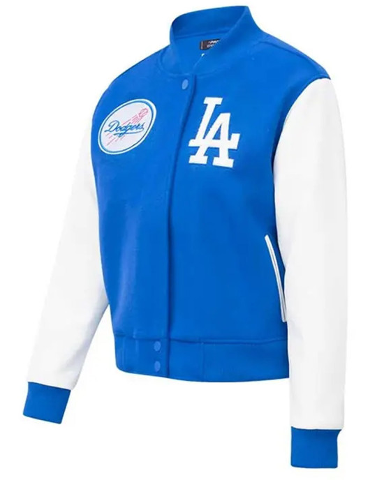 LA Dodgers Royal Varsity Wool/leather Jacket LA Dodgers Royal Varsity Wool/leather Jacket