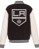 LA Kings Varsity Black and White Jacket LA Kings Varsity Black and White Jacket
