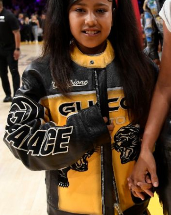 Lakers North West Black and Yellow Leather Jacket Lakers North West Black and Yellow Leather Jacket