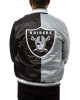 Las Vegas Raiders Black and Grey Bomber Jacket Las Vegas Raiders Black and Grey Bomber Jacket