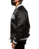 Las Vegas Raiders Black and Grey Bomber Jacket Las Vegas Raiders Black and Grey Bomber Jacket