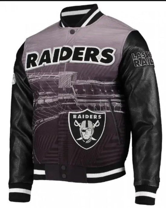 Las Vegas Raiders Bomber Jacket Las Vegas Raiders Bomber Jacket