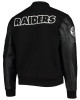 Las Vegas Raiders Logo Black Letterman Jacket Las Vegas Raiders Logo Black Letterman Jacket