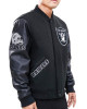 Las Vegas Raiders Logo Black Letterman Jacket Las Vegas Raiders Logo Black Letterman Jacket