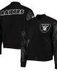 Las Vegas Raiders Logo Black Letterman Jacket Las Vegas Raiders Logo Black Letterman Jacket