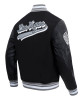 Las Vegas Raiders Script Tail Classic Rib Varsity Jacket Las Vegas Raiders Script Tail Classic Rib Varsity Jacket