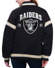 Las Vegas Raiders Tournament Black Varsity Jacket Las Vegas Raiders Tournament Black Varsity Jacket