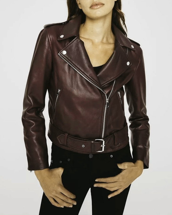 Legacies S04 Danielle Rose Russell Brown Leather Jacket Legacies S04 Danielle Rose Russell Brown Leather Jacket