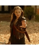 Legacies S04 Danielle Rose Russell Brown Leather Jacket