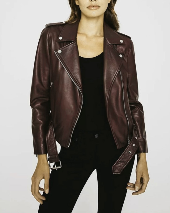 Legacies S04 Danielle Rose Russell Brown Leather Jacket Legacies S04 Danielle Rose Russell Brown Leather Jacket