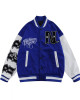 Letterman Blackberry Smoke Embroidered Jacket Letterman Blackberry Smoke Embroidered Jacket