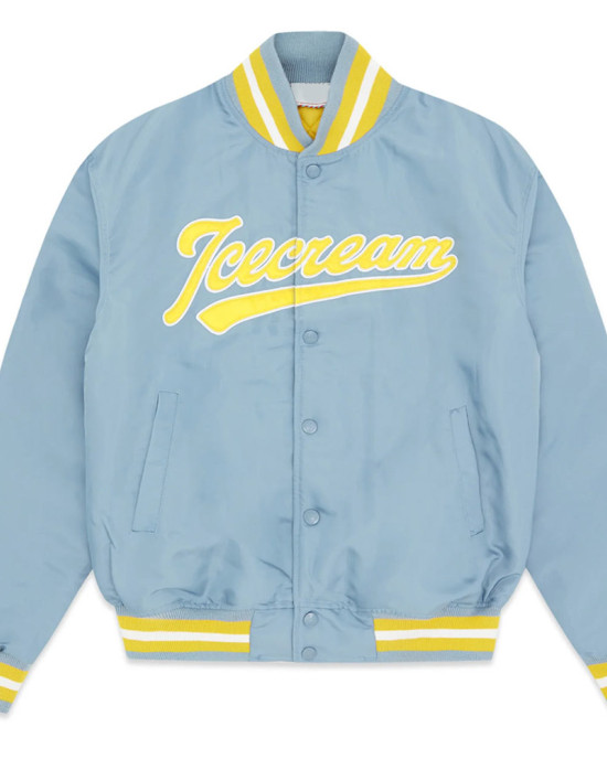 Light Blue BBC ICECREAM Baseball Jacket Light Blue BBC ICECREAM Baseball Jacket