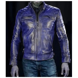 Live Fast Die Young Skull Cafe Racer Jacket