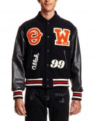 Logo Appliqued Varsity Jacket