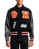Logo Appliqued Varsity Jacket Logo Appliqued Varsity Jacket