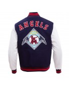 Los Angeles Angels Retro Classic Blue Wool Varsity Jacket