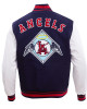 Los Angeles Angels Retro Classic Blue Wool Varsity Jacket Los Angeles Angels Retro Classic Blue Wool Varsity Jacket