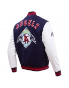 Los Angeles Angels Retro Classic Blue Wool Varsity Jacket