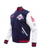 Los Angeles Angels Retro Classic Blue Wool Varsity Jacket