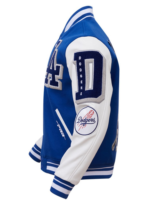 Los Angeles Dodgers Mash Up Blue Varsity Jacket