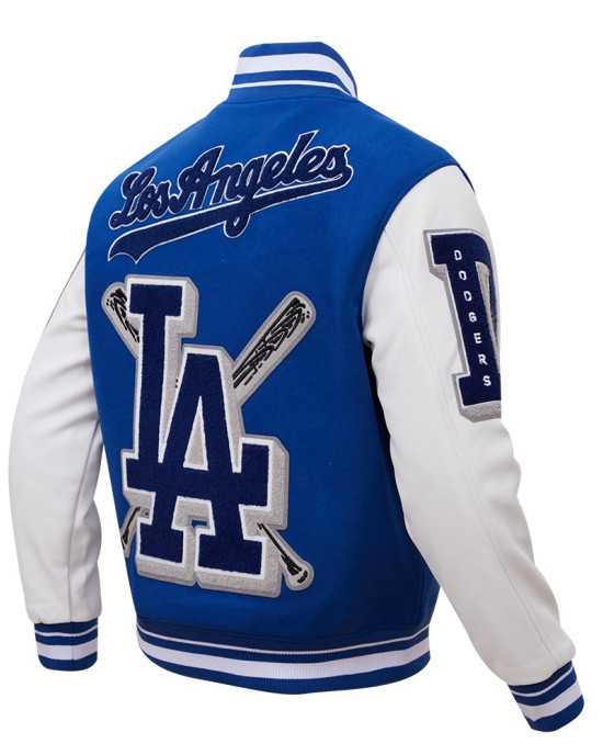 Los Angeles Dodgers Mash Up Blue Varsity Jacket