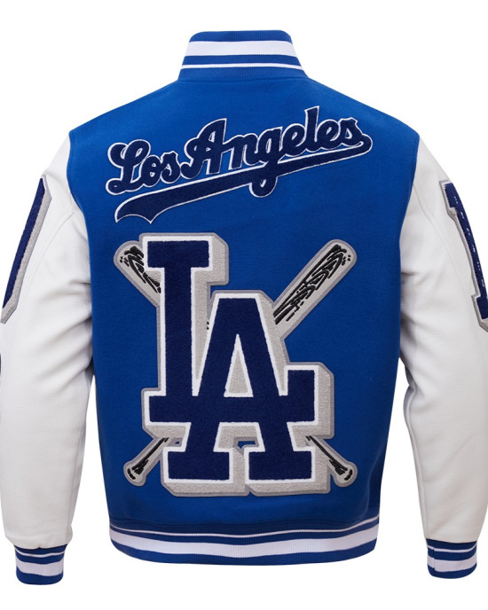 Los Angeles Dodgers Mash Up Blue Varsity Jacket
